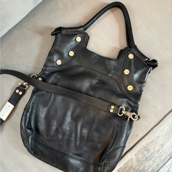 Foley & Corrina Black Leather Tote Bag - Picture 4 of 8